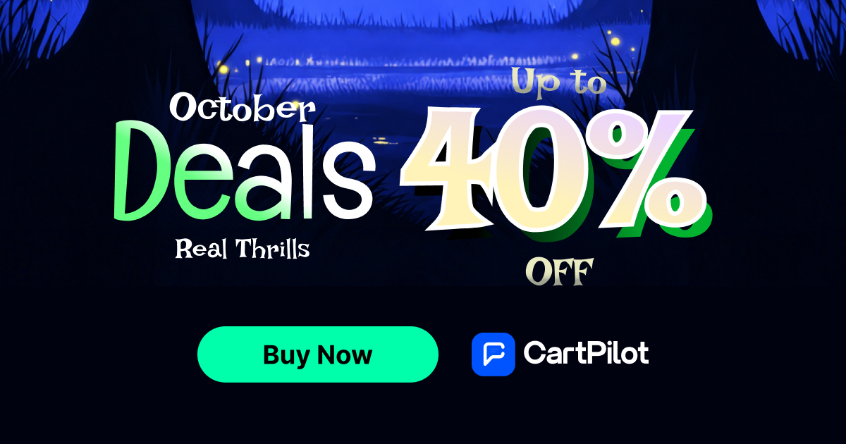 CartPilot Halloween deal banner 2026