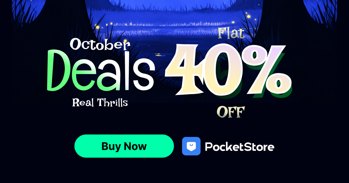 PocketStore Halloween deal banner 2026