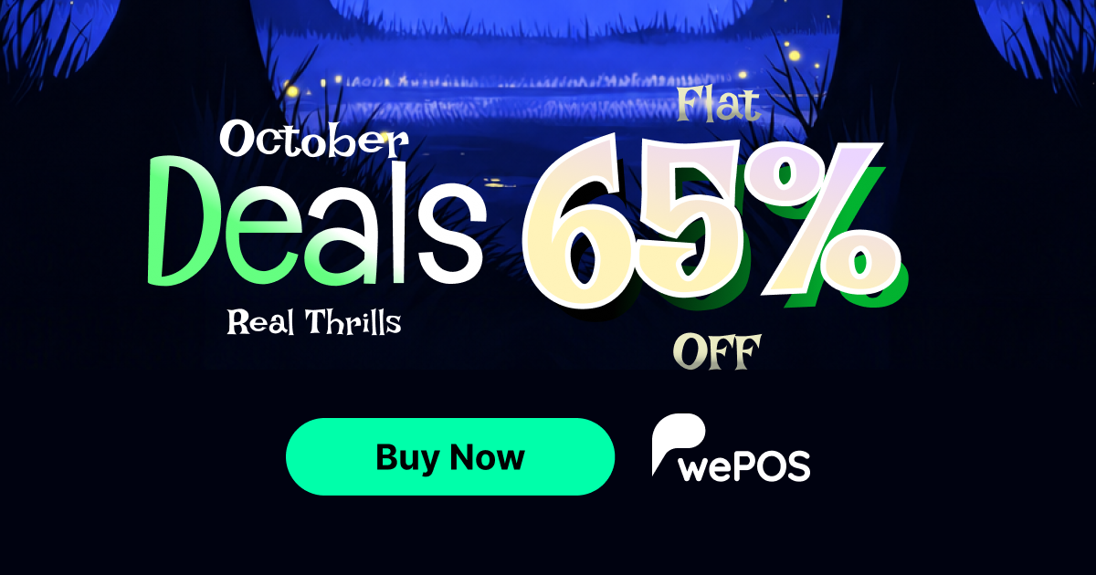 wePOS Halloween deal banner 2026